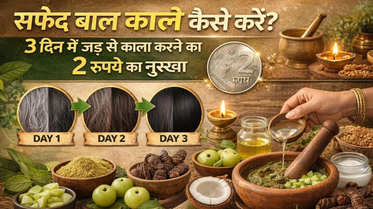 How to make white hair black